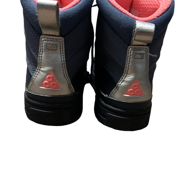 NIKE ACG Girls All Weather Blue & Pink Rubber Sole Waterproof High Top Boot-Sz 2 - Picture 13 of 15